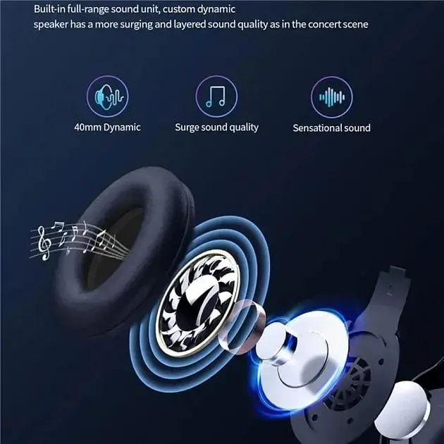 Навушники Celebrat A28 Bluetooth Headphones Black - фото 2
