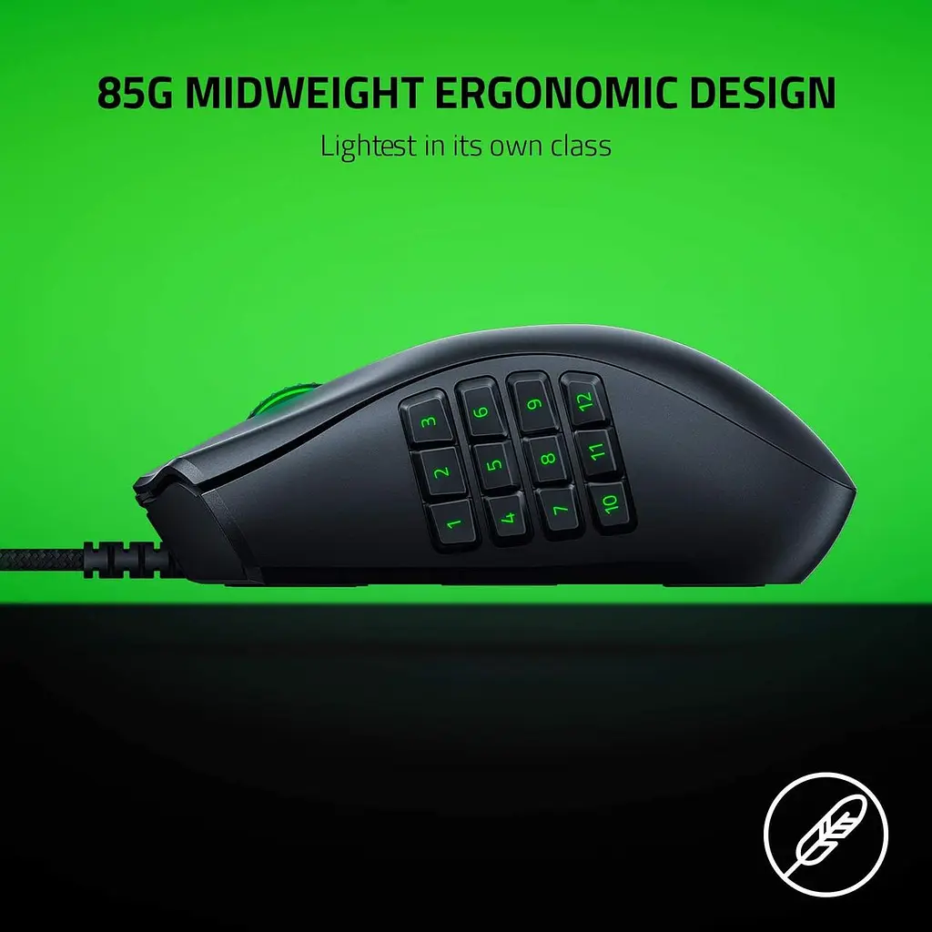 Миша з цифровою клавіатурою Razer Naga X (RZ01-03590100-R3M1) чорна - фото 10