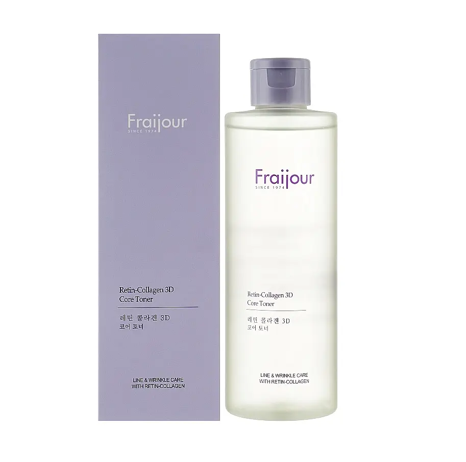 Подтягивающий тонер для лица с коллагеном и ретинолом Retin-Collagen 3D Core Toner Fraijour 250 мл - фото 2