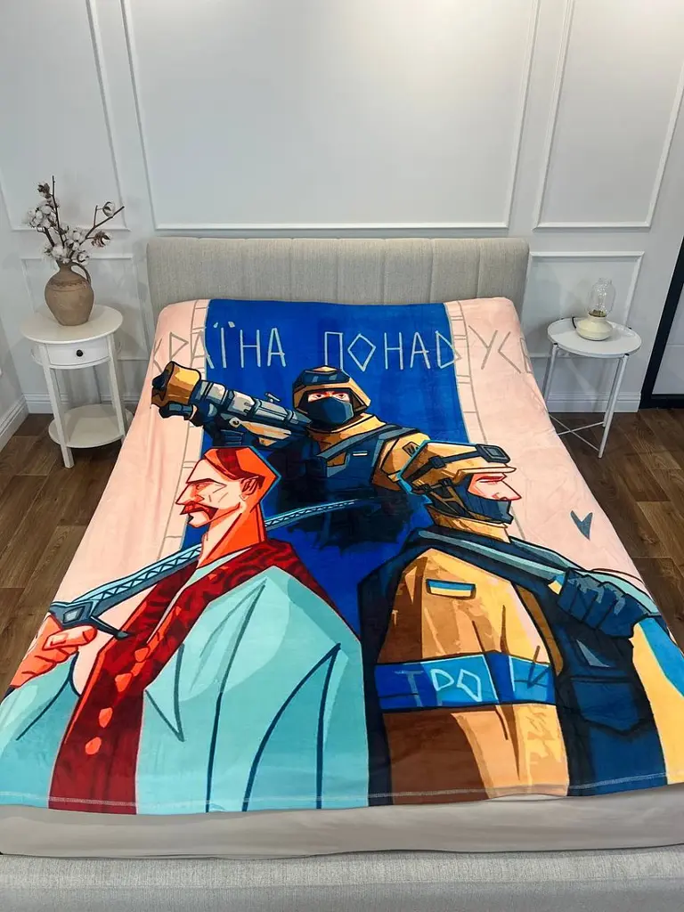 Плед патріотичний 3D Україна понад усе 10628 160х200 см - фото 4