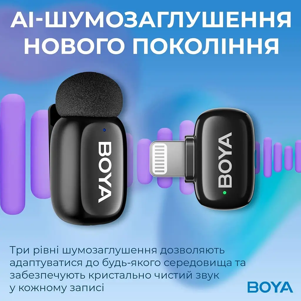Мікрофон Boya mini-16 Lightning Black (mini-16) - фото 7