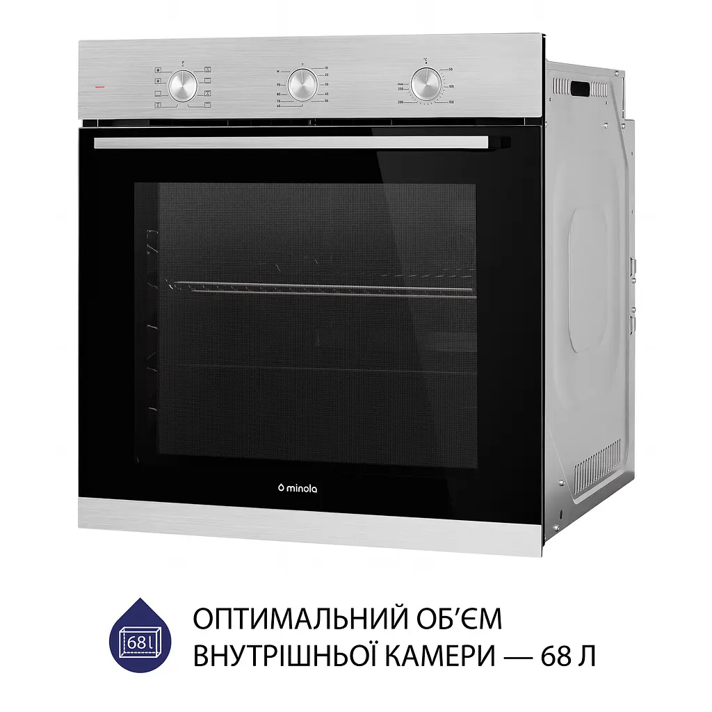 Духова шафа електрична Minola EO 684 INOX - фото 4