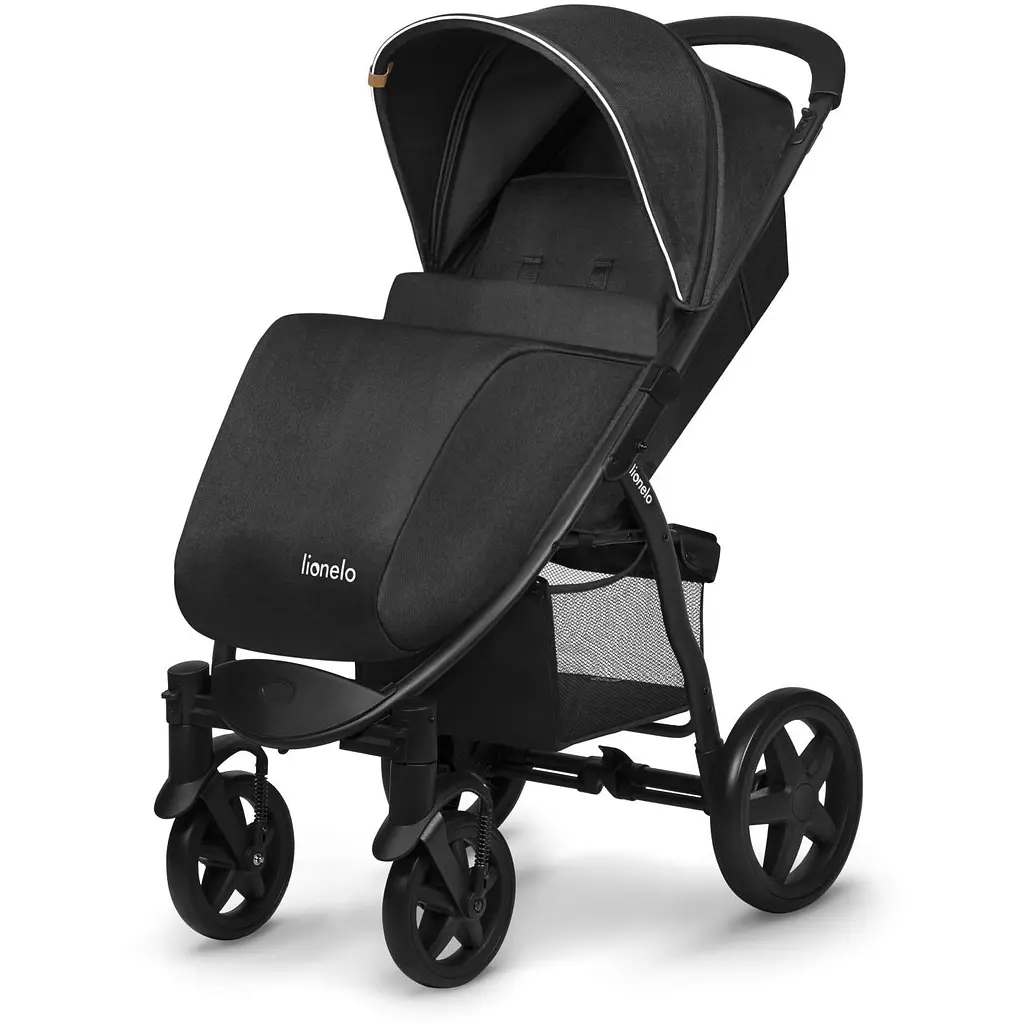 Прогулянкова коляска Lionelo Annet Plus Black Carbon, чорна (LO-ANNET PLUS BLACK CARBON) - фото 2