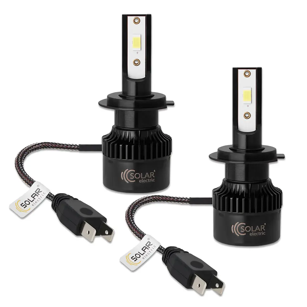 Автолампа Solar LED H7 12/24V 50W 5000 Lm 6500K CSP3570 2 шт. (8507S2) - фото 4