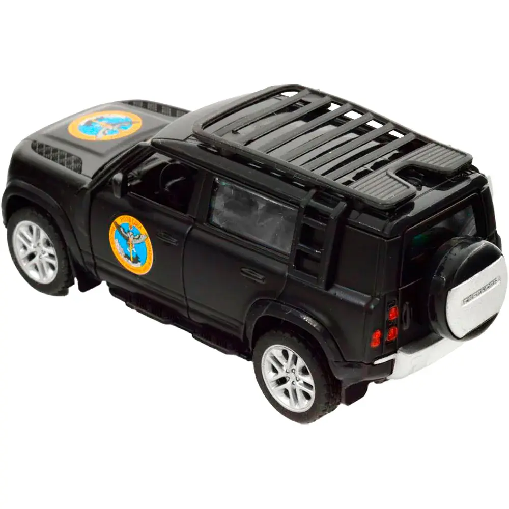 Машинка TechnoDrive серії Шеврони Героїв LAND ROVER DEFENDER 110 "ГУР МО" - фото 3