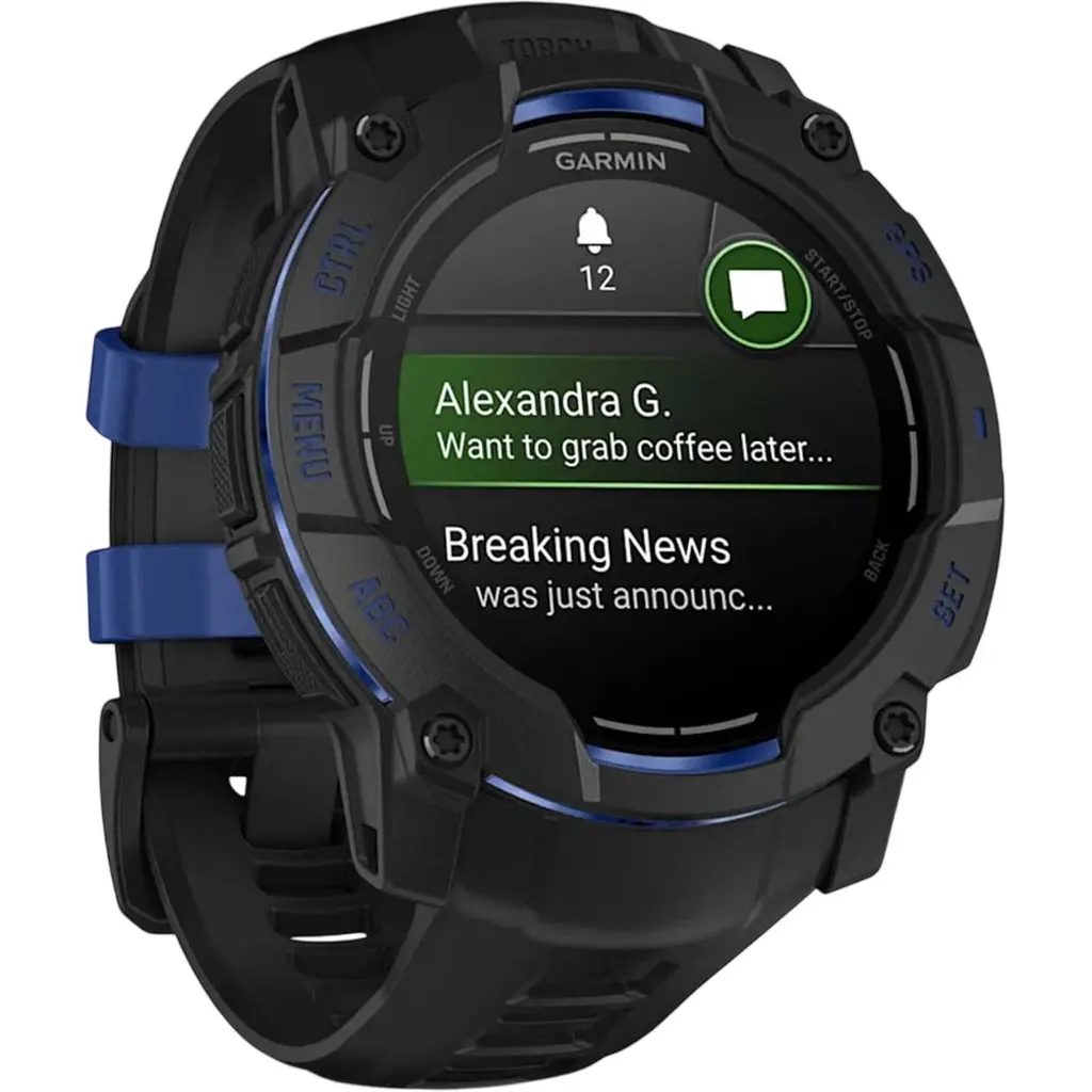 Смарт-годинник Garmin Instinct 3 AMOLED 50mm Black with Black Band (010-03020-03) [156740] - фото 3