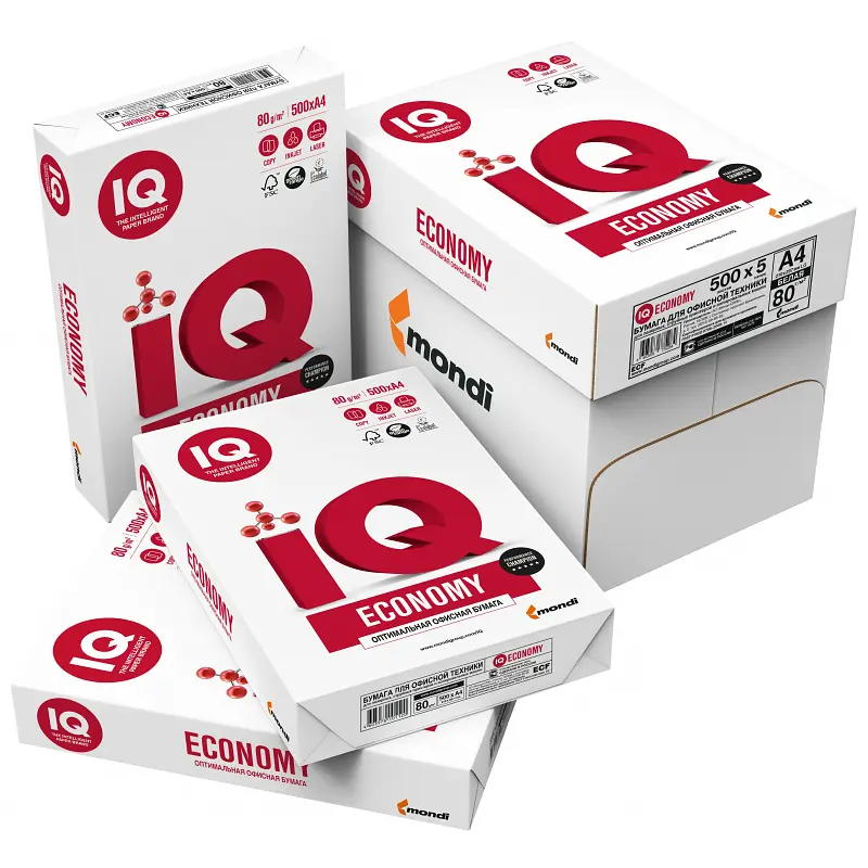 Папір А4 IQ Economy, 500 арк., 80 г/м², Mondi, 20238 - фото 3