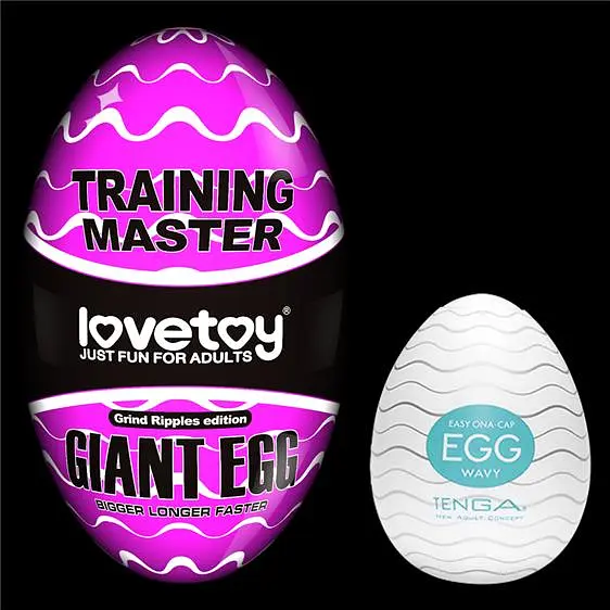 Мастурбатор Traning Master Giant Egg Masturbator Purple - фото 3