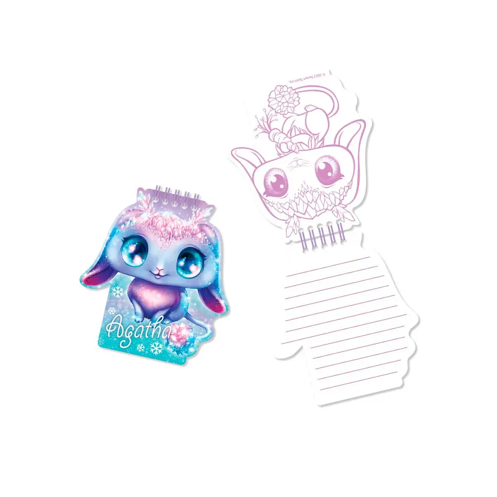 Великий пухнастий блокнот Nebulous Stars 2 в 1 "Агата" 12523 мініблокнот на спіралі - фото 3