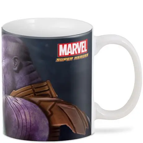 Кружка GeekLand Thanos Танос супергерой 330 мл белая - фото 2