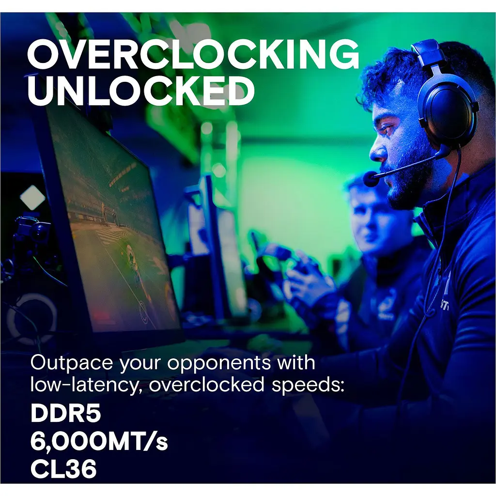 Модуль памяти DDR5 Crucial 2x16GB 6000MHz Pro OC Black (CP2K16G60C36U5B) [147413] - фото 8