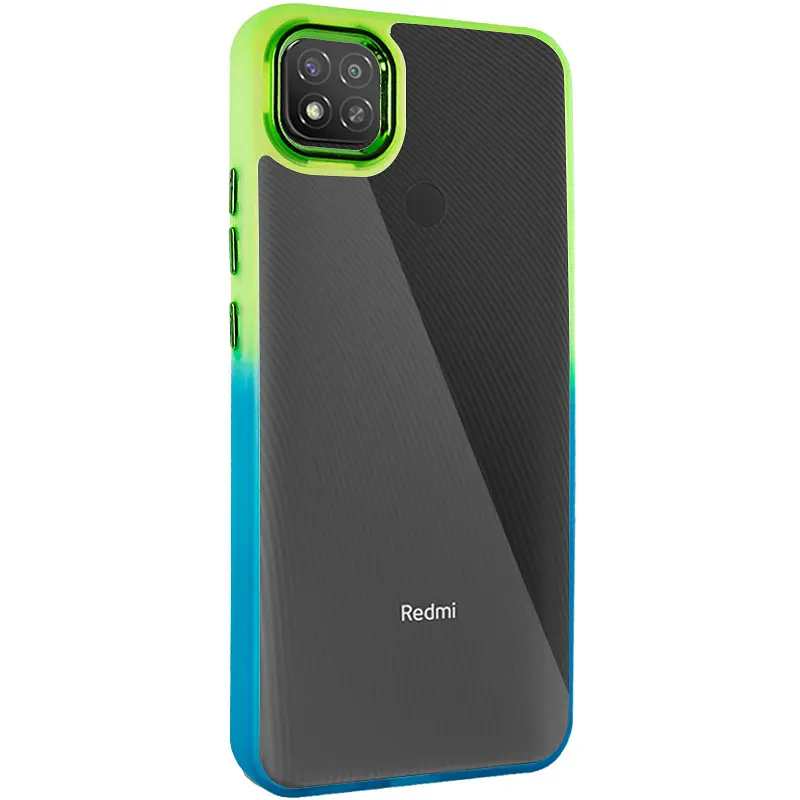 Чохол Epik TPU+PC Fresh sip series для Xiaomi Redmi 9C Бірюзовий / Лимонний - фото 2