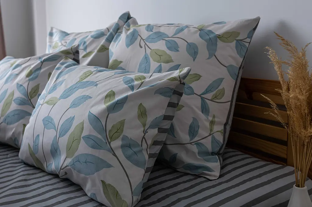 Комплект постільної білизни ТЕП Soft dreams Spring Basil полуторний сірий з синім (2-03857_25843) - фото 3