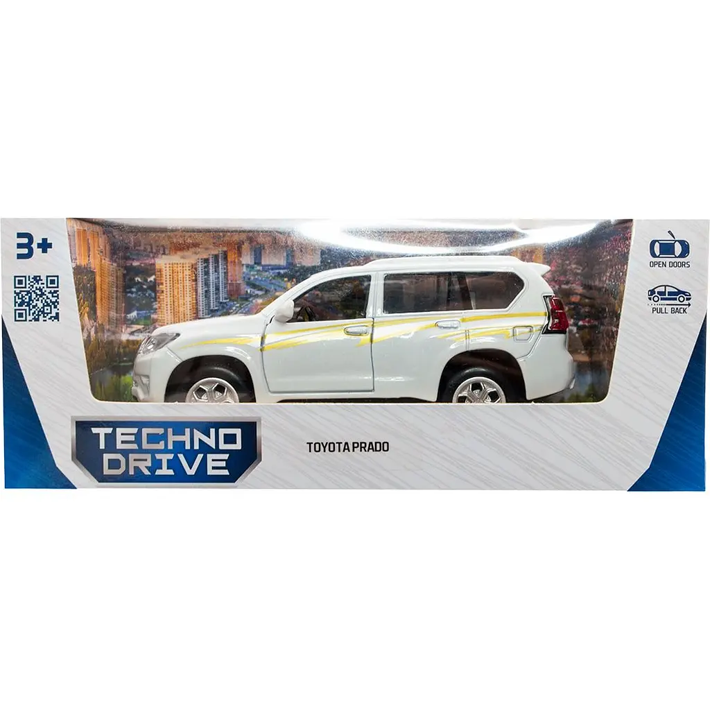 Автомодель TechnoDrive Toyota Prado (KM250425W) - фото 11