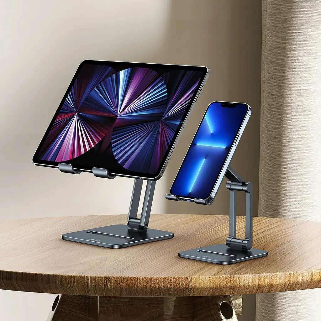 Підставка для планшета Baseus Desktop Biaxial Foldable Metal Stand Gray [LUSZ000113] - фото 10