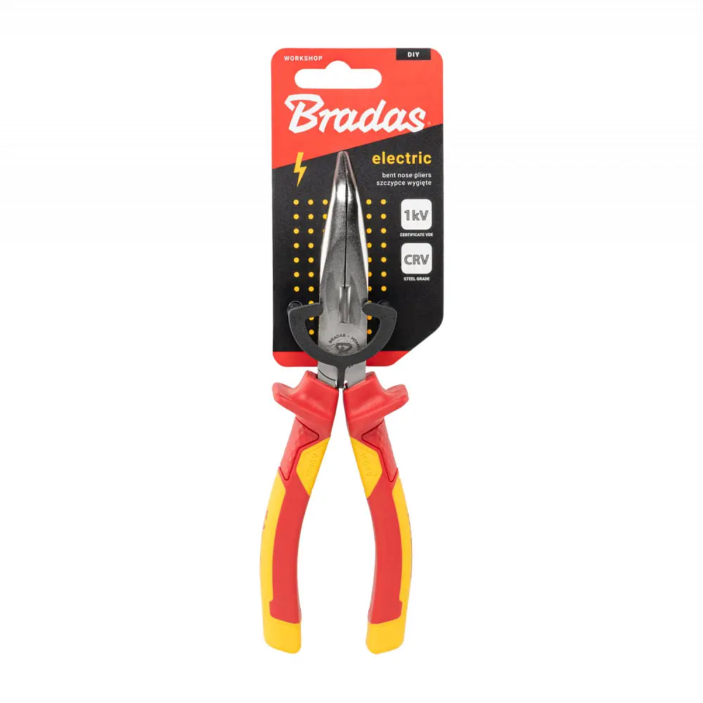 Плоскогубці зігнуті Bradas ELECTRIC, 190 мм, VDE, 1 кВ (DIY-PL1013/7) - фото 3