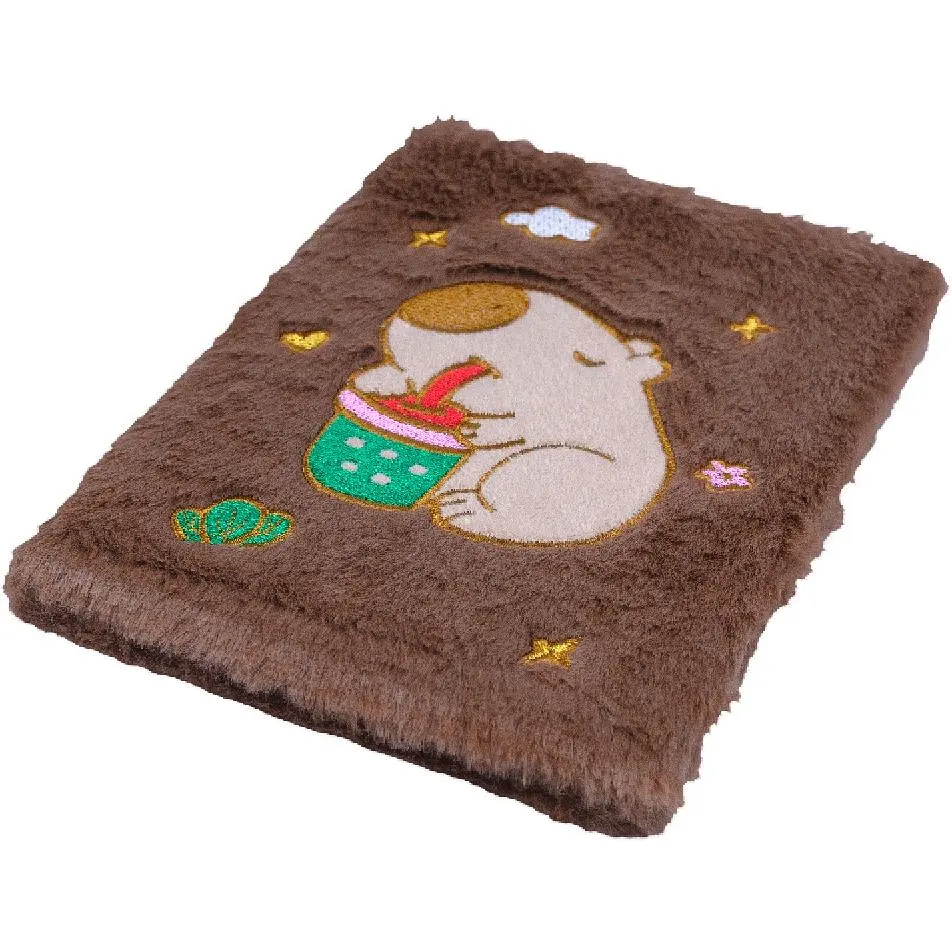 Блокнот А5 ZiBi Capybara 22 Kids Line плюшевый клетка 80 листов (ZB.700043) - фото 5