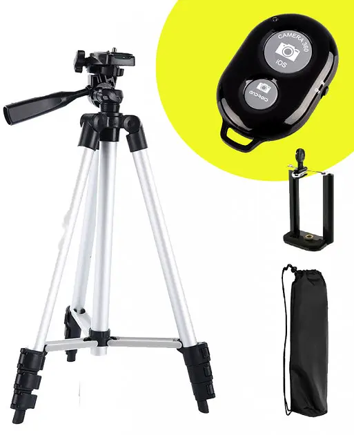 Штатив TRIPOD 3110 для Телефону Камери Фотоапарата з Bluetooth Кнопкою 102см - фото 3