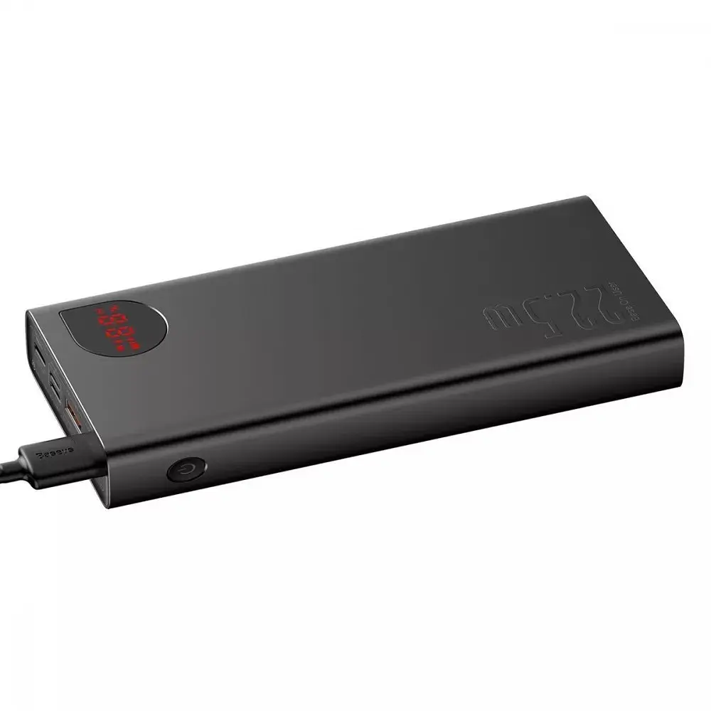 Портативная батарея Baseus Adaman Metal Overseas Edition 22.5W 20000mAh черная - фото 4
