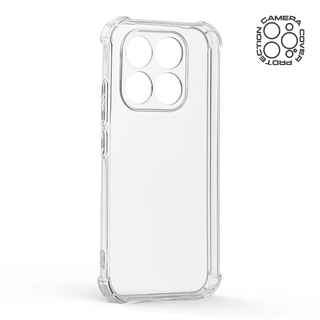 Прозрачный чехол для Xiaomi 17 5G с защитой камеры и усиленными бортами, тонкий, силиконовый, бесцветный, ударостойкий, противоударный бампер c закрытой камерой, ArmorStandart (ARM87861) - фото 2