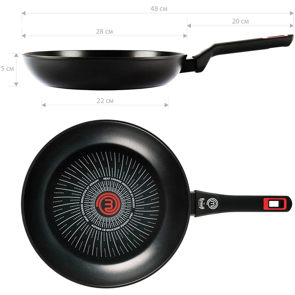 Сковорода Krauff MasterChef алюмінієва без кришки Ø28 см (25-45-290) - фото 7