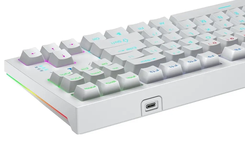 Клавіатура Aula F3032 White plus 21 Yellow keys KRGD Red EN/UA (6948391204680) - фото 3