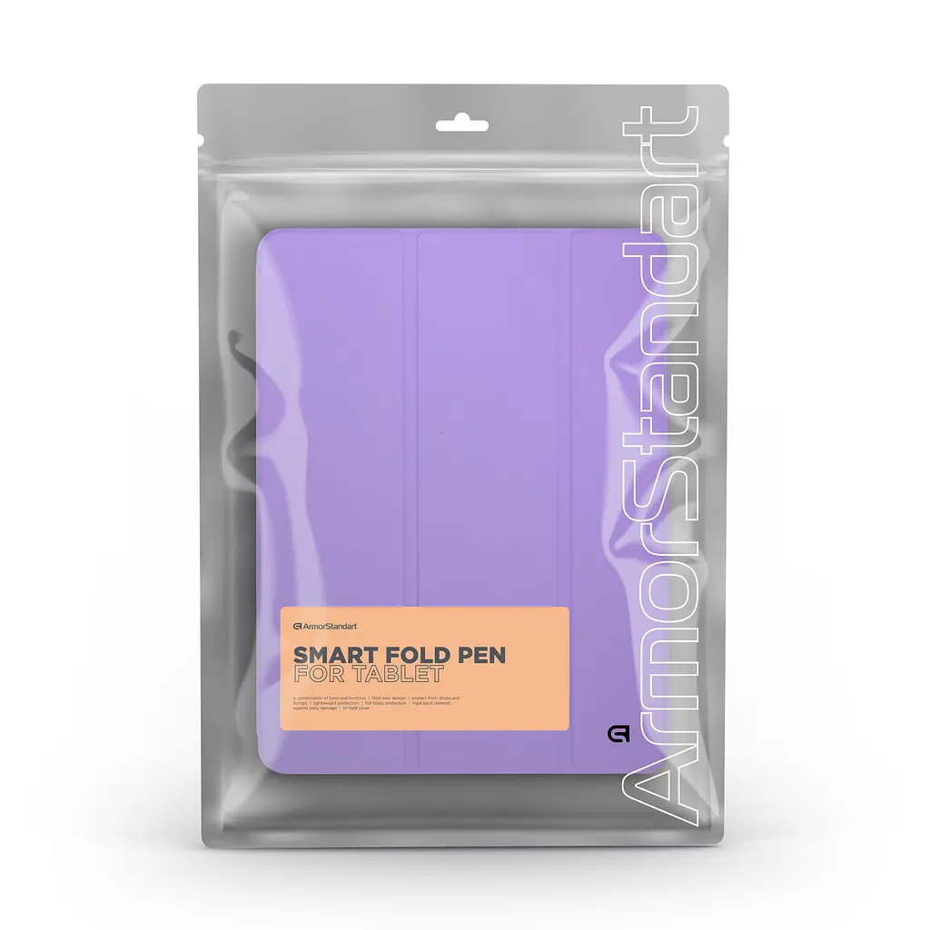 Чехол ArmorStandart Smart Fold Pen для Samsung Galaxy Tab A9+ Light Purple (ARM75000) - фото 8
