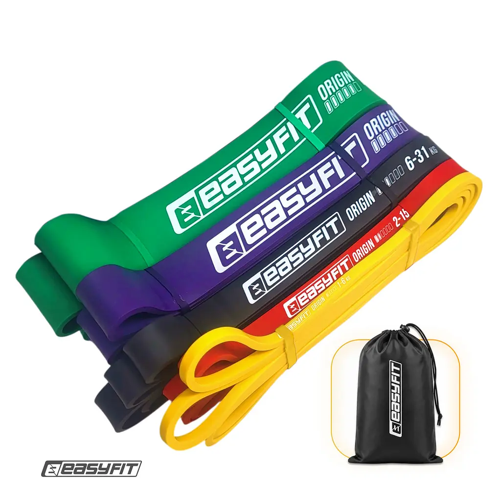 Гумові петлі EasyFit: набір 1-65 кг (5 шт)