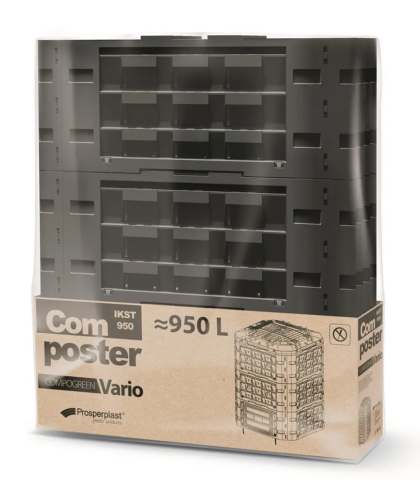Компостер Prosperplast Compogreen Vario, чорний, 950 л - фото 5
