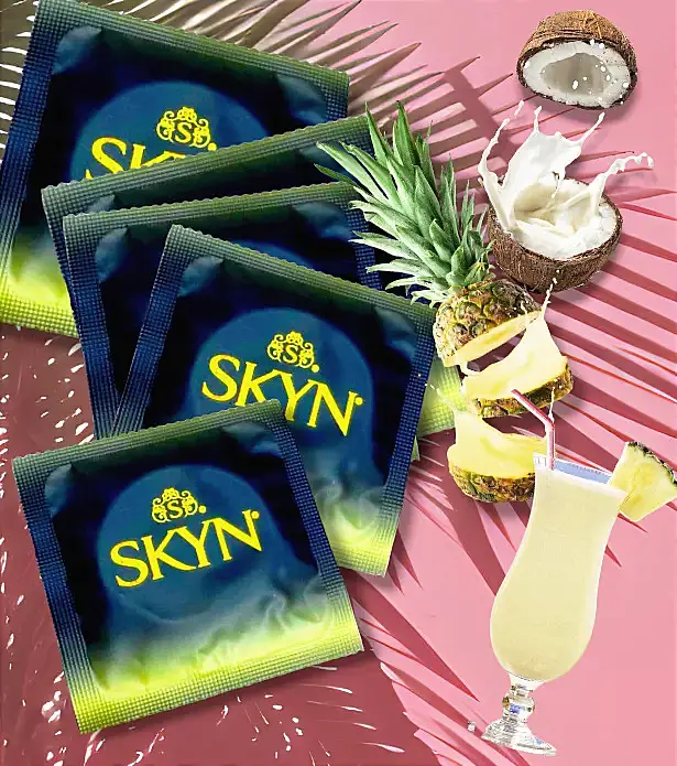 Ароматні презервативи безлатексні SKYN Pina Colada для яскравих відчуттів, 1 шт SKYN SKYN Pina Colada 101906