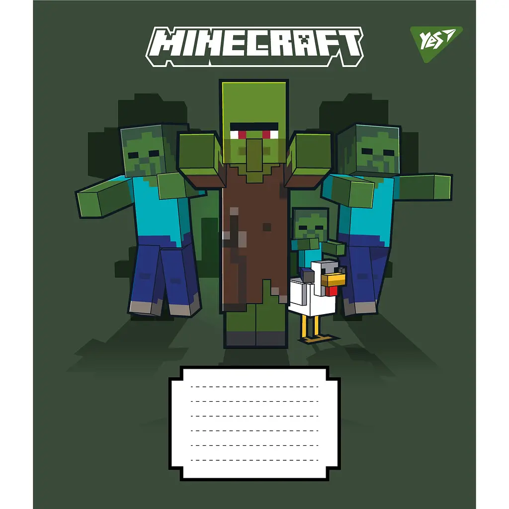 Набор тетрадей Yes Minecraft Signs A5 в клетку 18 листов 25 шт. (767559) - фото 4