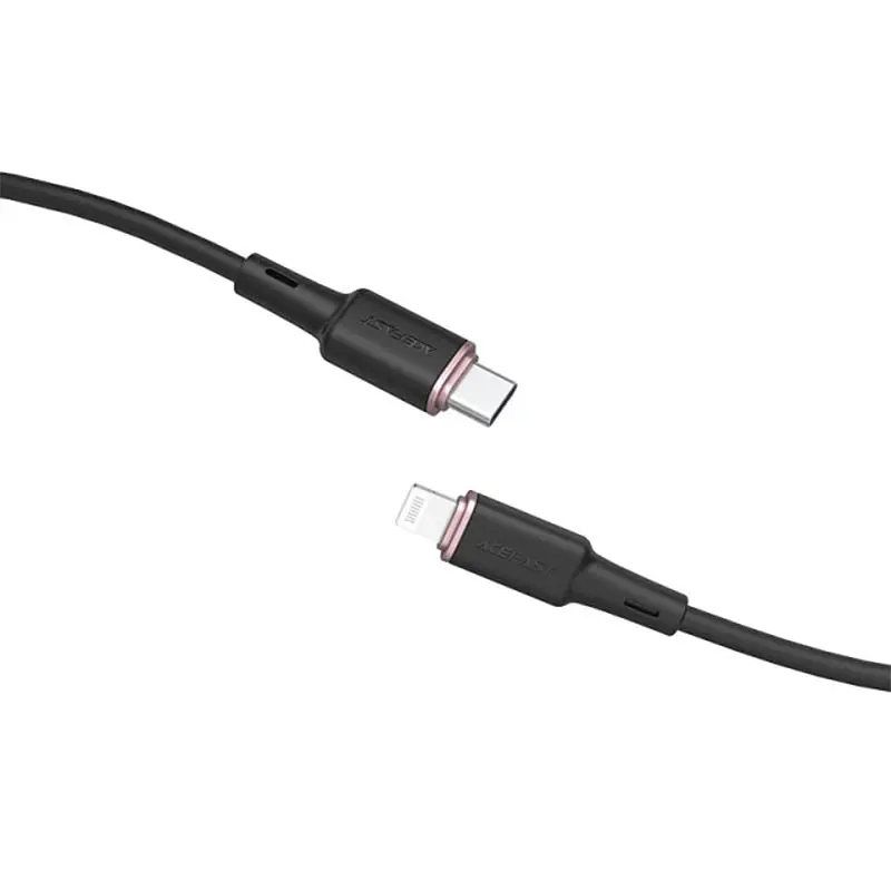 Дата кабель Acefast C2-01 Type-C to Lightning 30W (1.2m) Black - фото 4