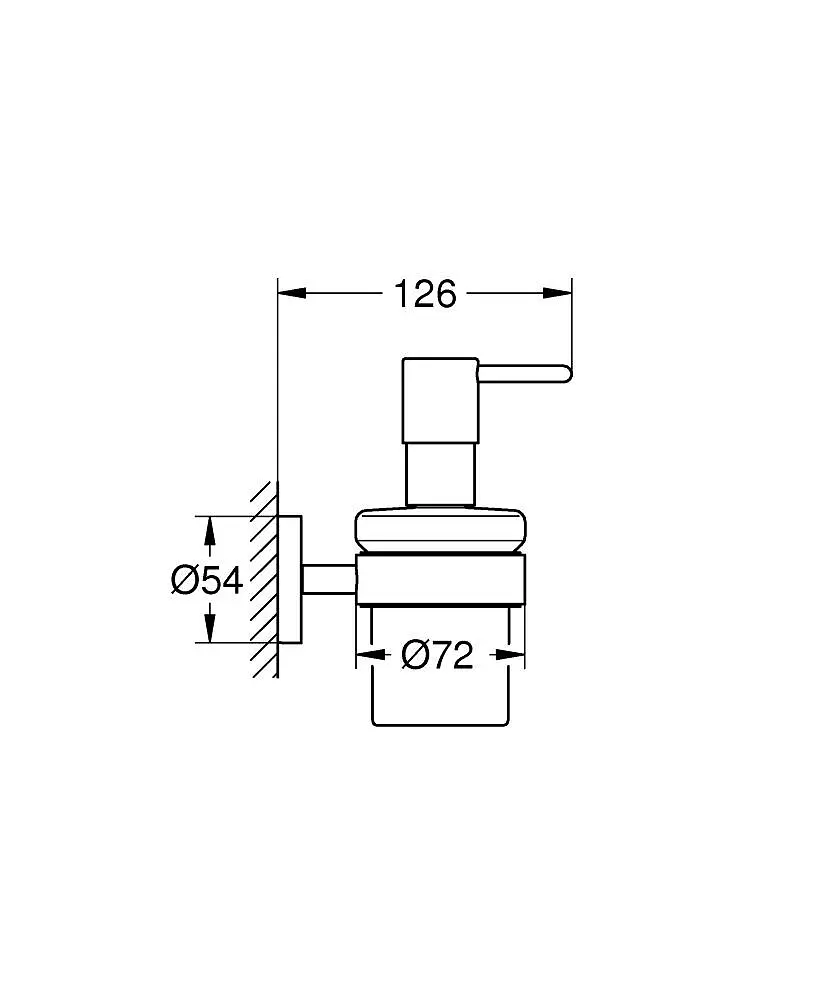 Дозатор для рідкого мила Grohe Essentials 1022572430, Чорний матовий - фото 3