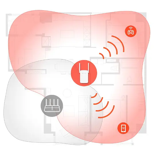 Усилитель сигнала Wi-Fi ретранслятор, репитер MERCUSYS ME30 AC1200, 1хFE LAN 2,4ГГц и 5ГГц - фото 8