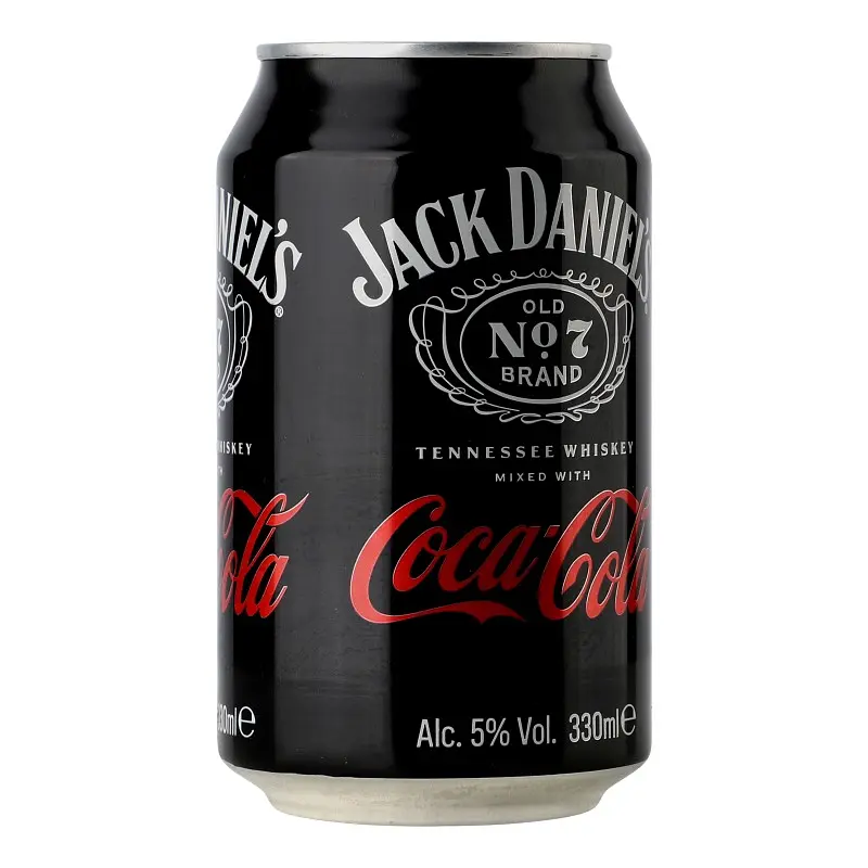 Напиток слабоалкогольный Jack Daniel's Tennessee Whiskey & Coca-Cola 5% 0.33 л (878964) - фото 3