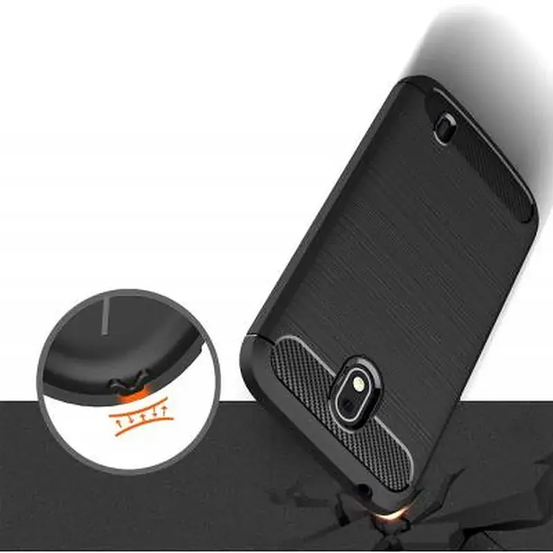 Чохол до мобільного телефона Laudtec для Nokia 1 Carbon Fiber (Black) (LT-N1B) - фото 6