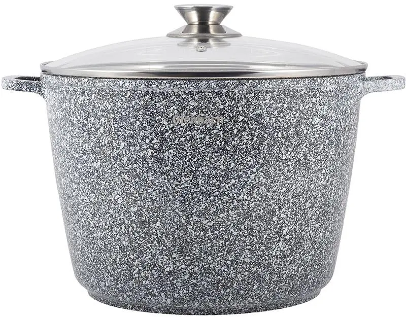 Каструля Ofenbach Snow Marble 10л індукційна з антипригарним покриттям Ø28х20 см kuh0011232 - фото 2