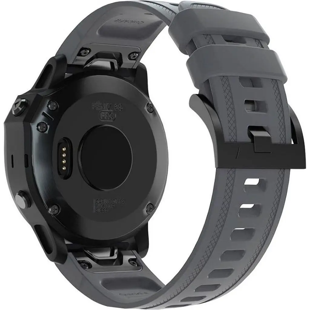 Ремінець ArmorStandart Silicon для Garmin 20mm Grey (ARM60812) [141555] - фото 3