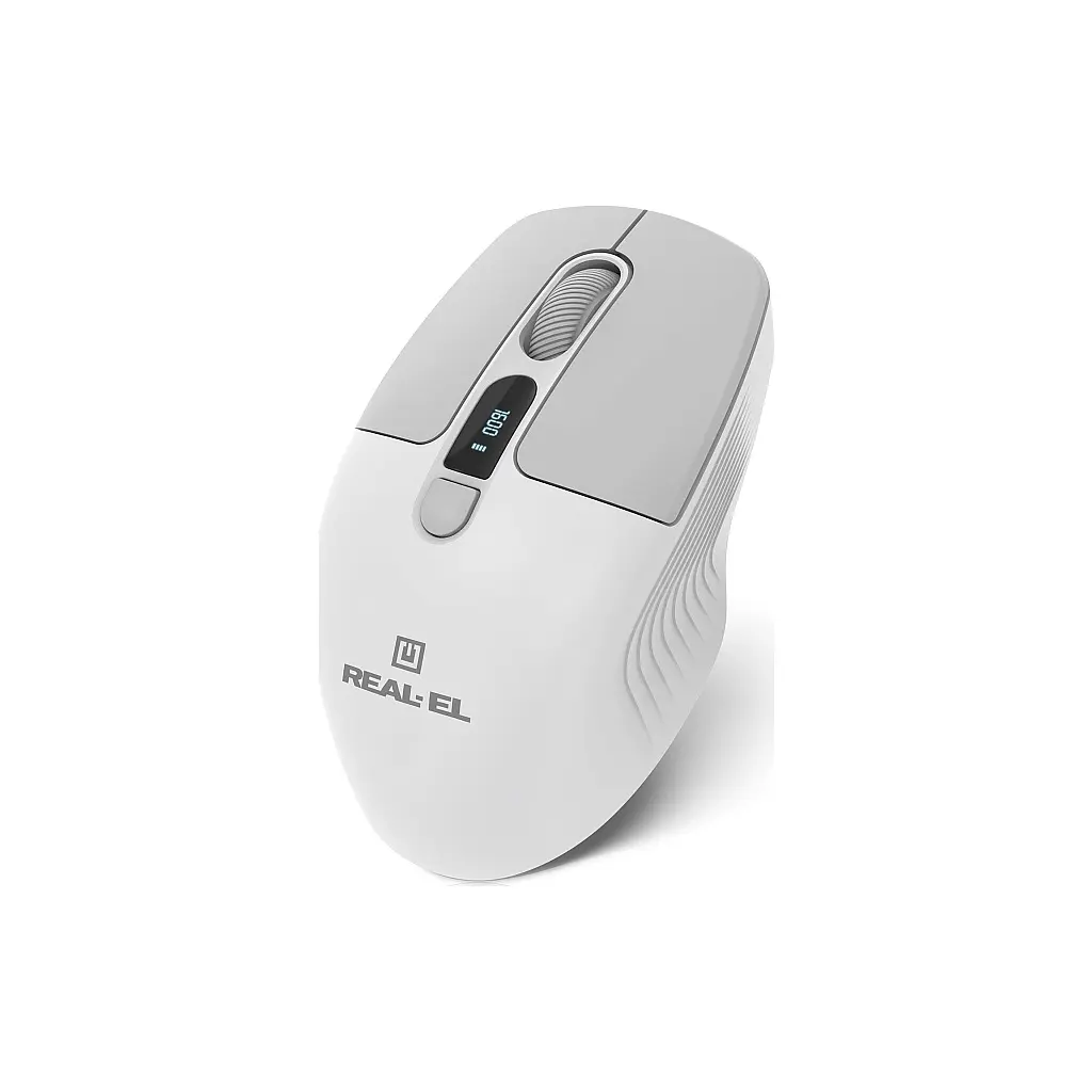 Мишка REAL-EL RM-480W Wireless/Bluetooth White (EL123200050) - фото 3