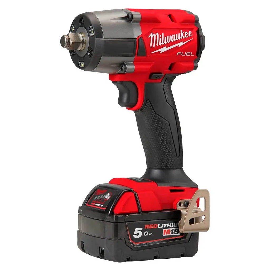 Гайковерт ударный аккумуляторный Milwaukee M18 FMTIW2F12-502X 18В АКБ 2х5 А/ч 0-2575 об/мин 881 Нм 1/2" ЗП M12-18FC кейс 6.28 кг - фото 3