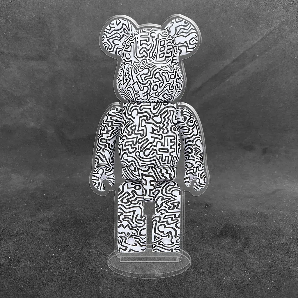 Акрилова колекційна фігурка Bearbrick Keith Haring