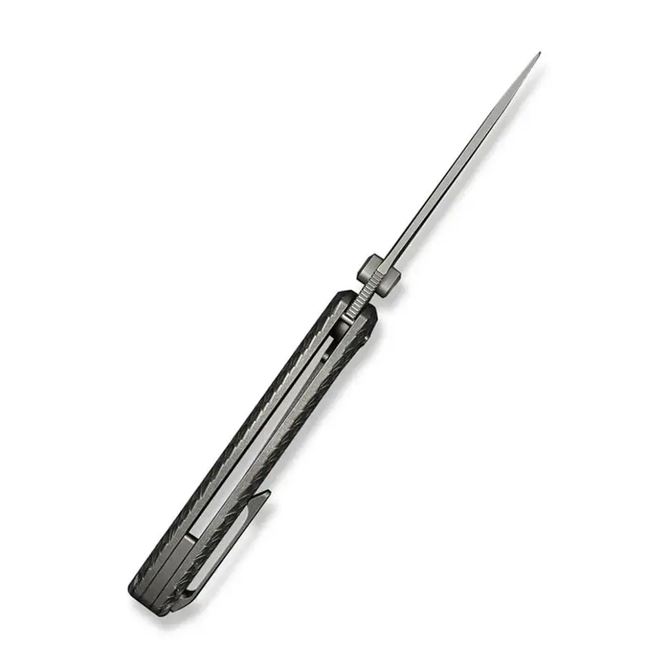 Ніж складаний туристичний Weknife Dracarys, (9.1 см) Böhler M390 / титан 6AL4V сірий - фото 8