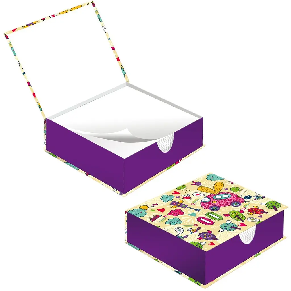Бумага для заметок Vladi Toys в картонном боксе 90х90 мм (VT9901-82) - фото 2