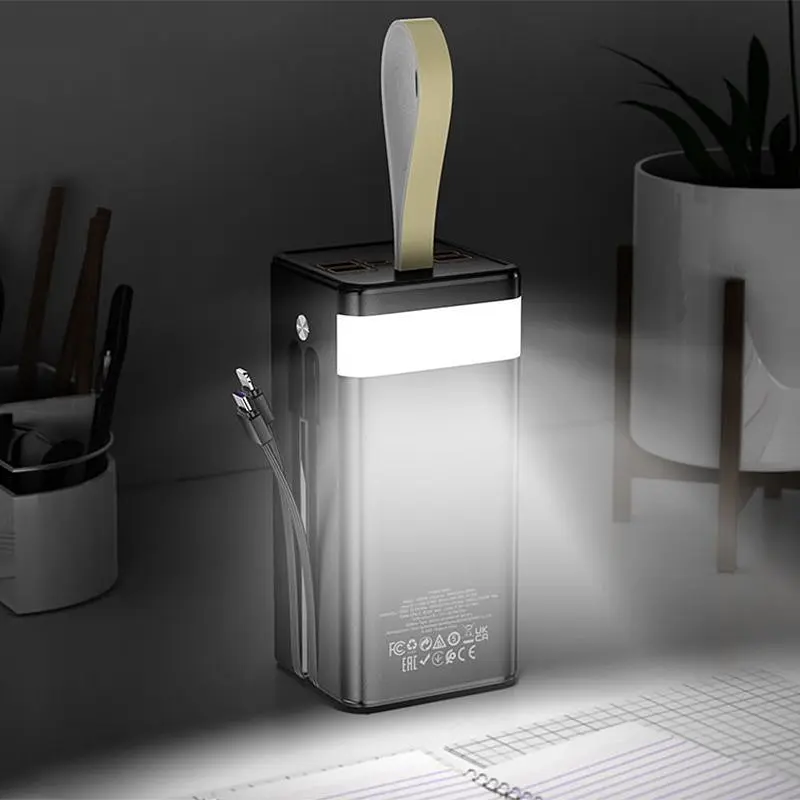 Внешний аккумулятор Hoco DB58B Plentiful 50000mAh 22.5W Black [161897] - фото 7