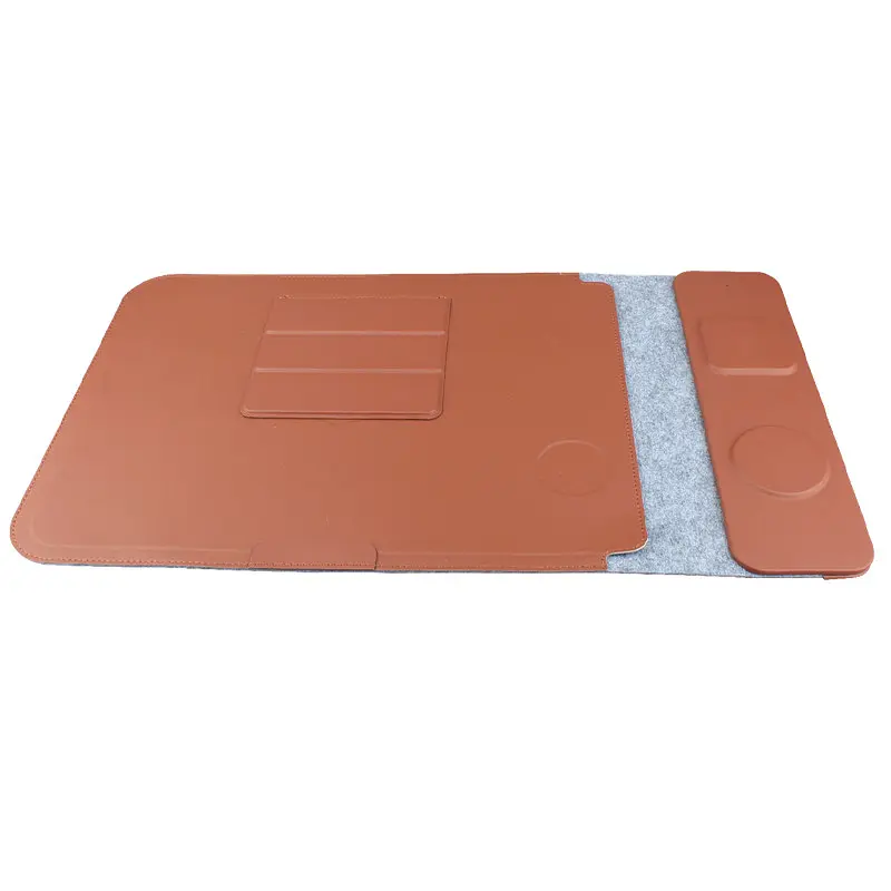 Підставка-чохол для ноутбука STAND JD-S101 з БЗУ 4in1 15W (13-14'') Brown Epik teh0029248 - фото 2