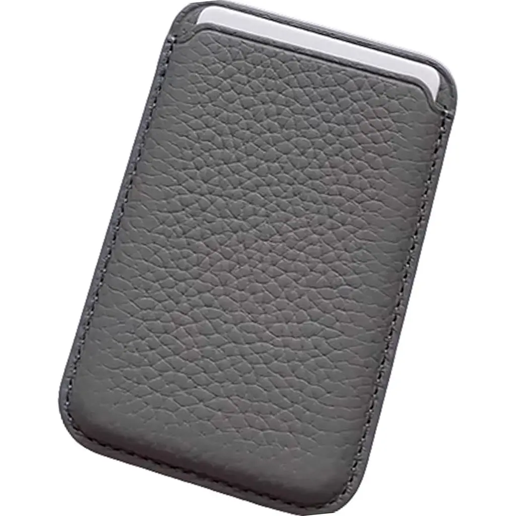 Гаманець iLera Apple NAPA Leather Wallet 1.0 with MagSafe Ionic Grey (iLNPW10IG) [104102] - фото 2
