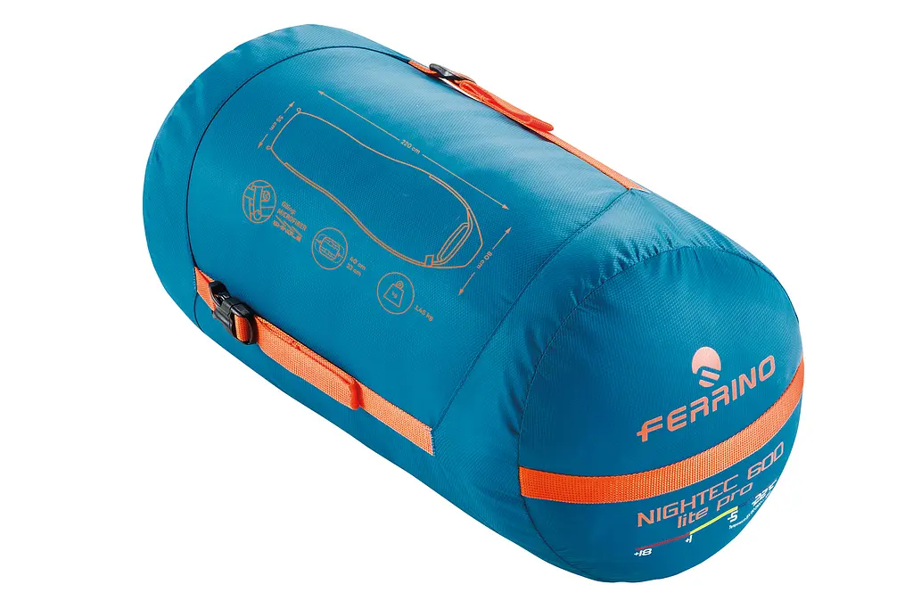 Спальний мішок Ferrino Nightec Lite Pro 600 L/-5°C Blue/Grey Left (86309HBG) - фото 4
