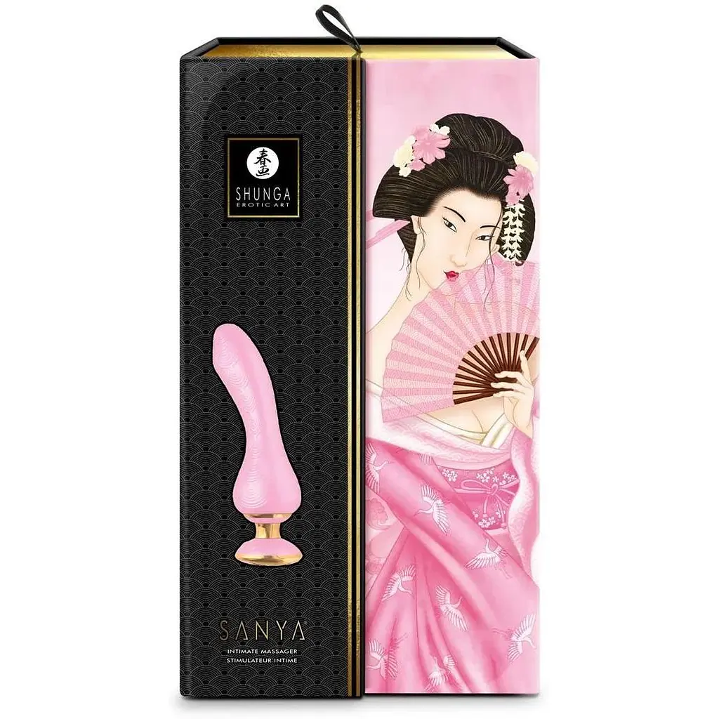 Вібратор для точки G Shunga Sanya Light Pink Гнучкий стовбур - фото 8