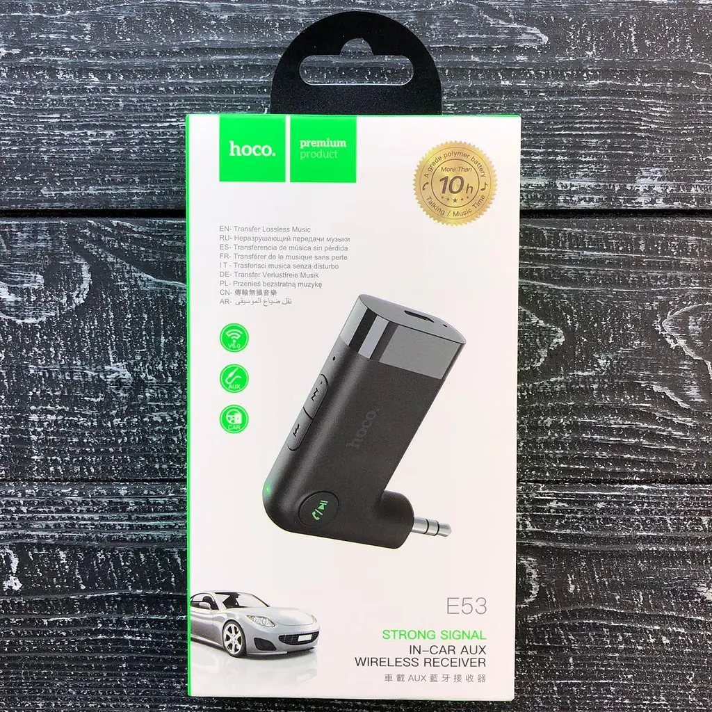 Bluetooth — AUX адаптер HOCO E53 Dawn sound AUX BT5.0 акумулятор 145mAh - фото 3