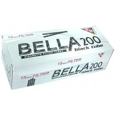 Гільзи для цигарок Bella 15 мм Black 200 шт. - фото 3